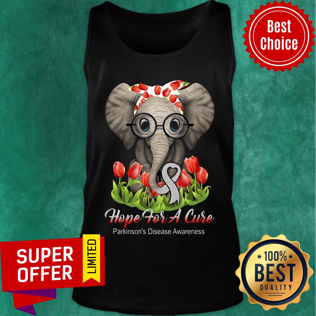 Elephant Hope For A Cure Flower Shirt