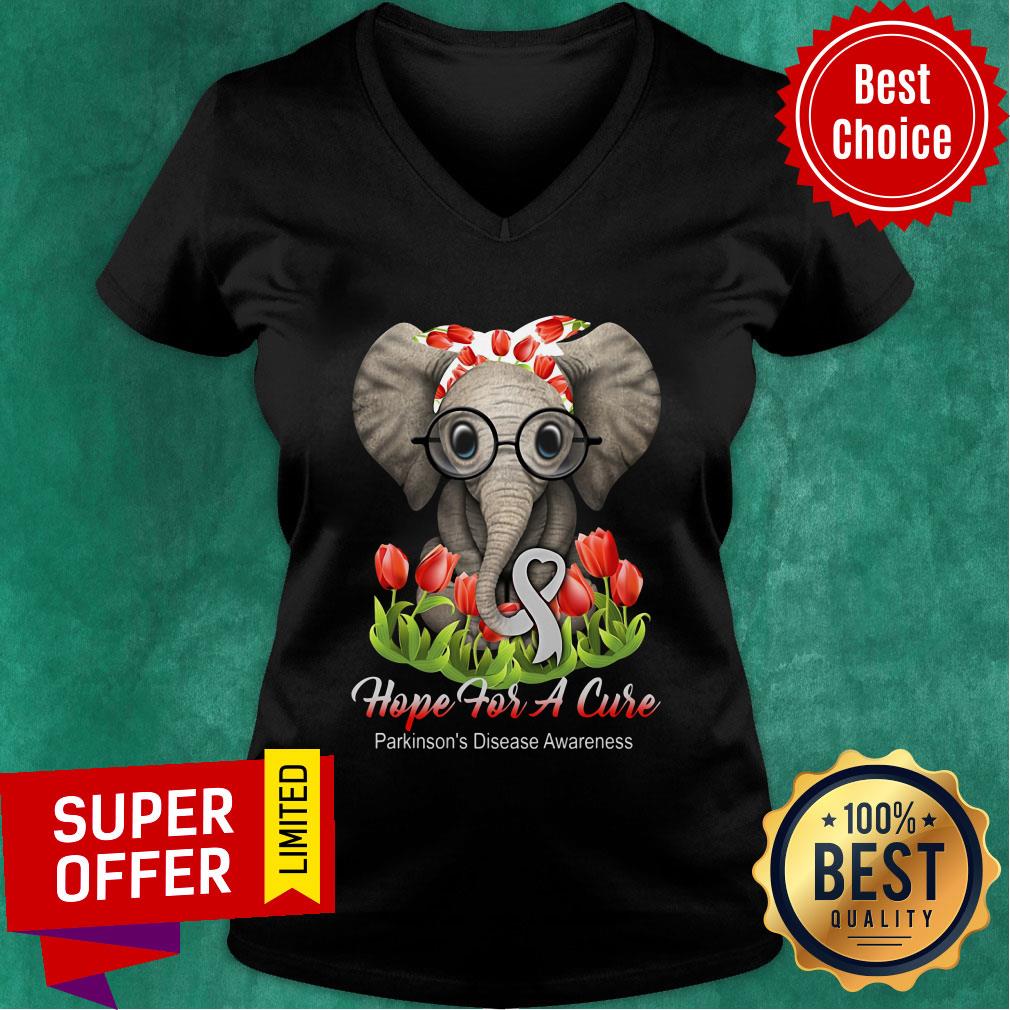 Elephant Hope For A Cure Flower Shirt