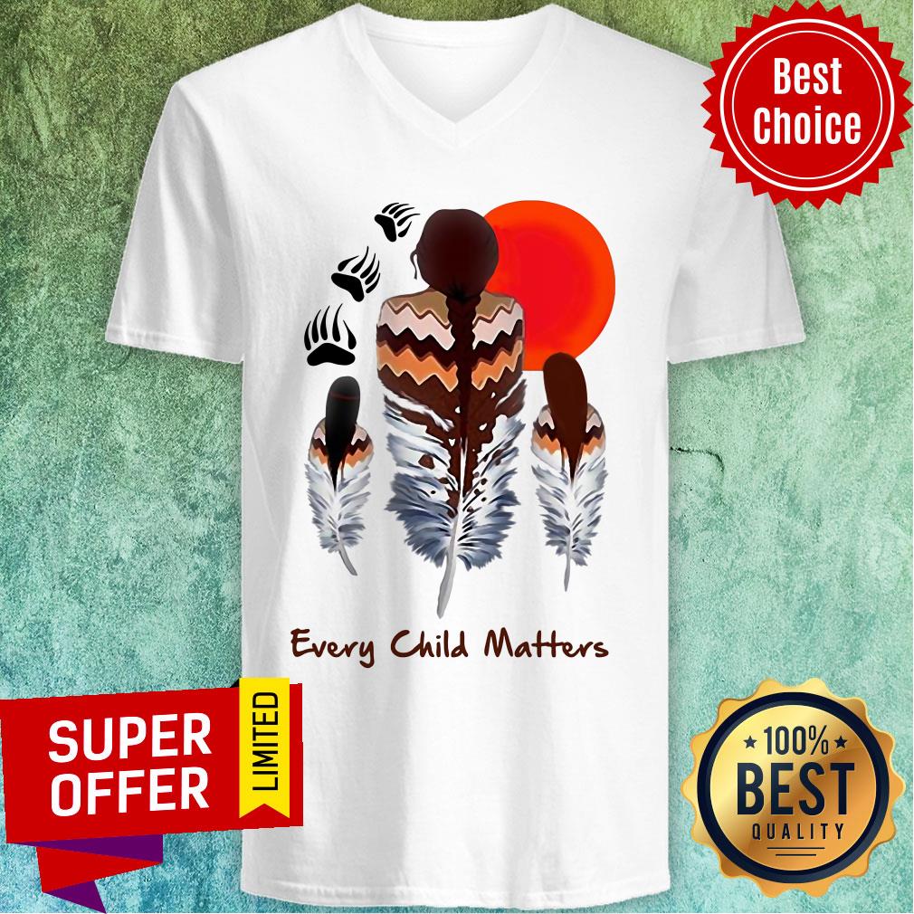 Every Child Matters Mom And Daughters Feather Shirt