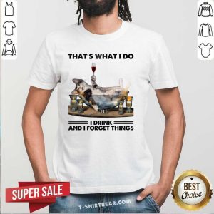Funny That Is What I Do I Drink And I Forget Things Cat Shirt
