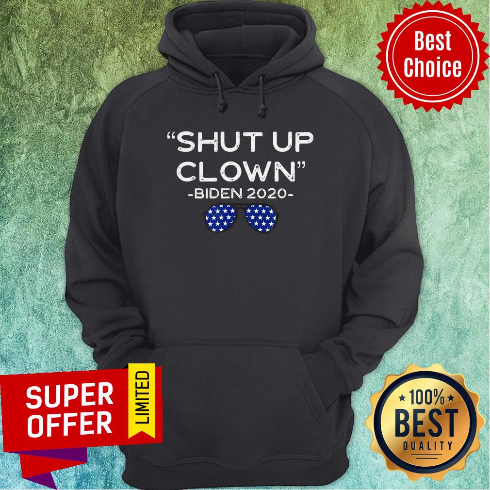 Shut Up Clown Joe Biden Kamala Harris Debate Quote Protest Glass Shirt