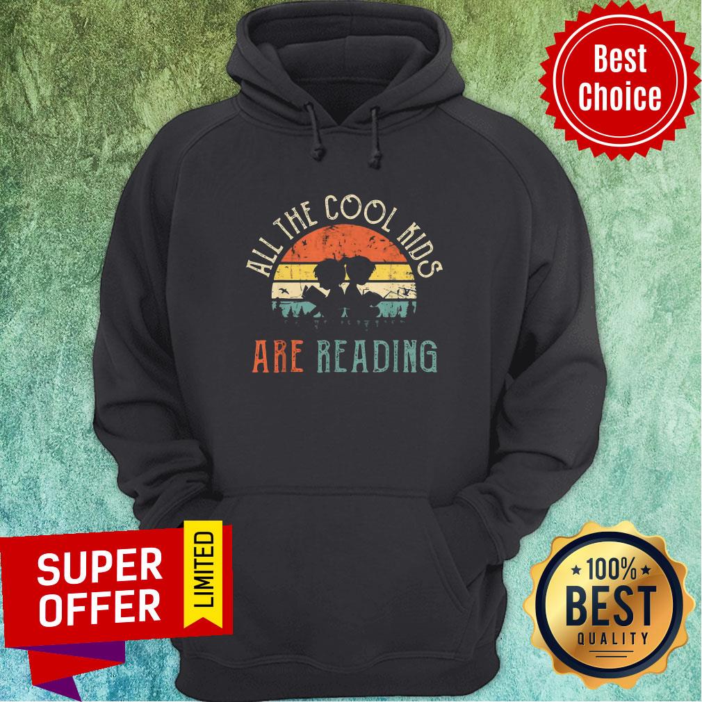 Funny All The Cool Kids Are Reading Vintage Retro Shirt