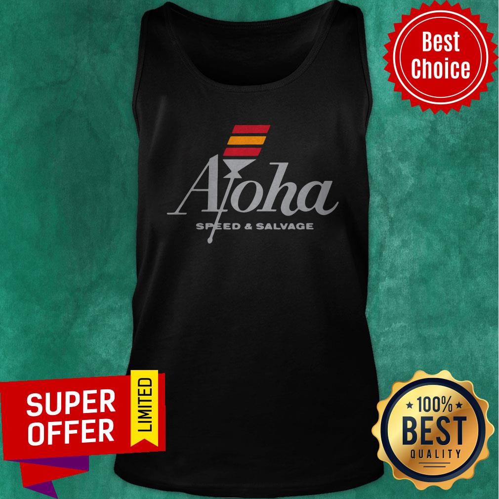 Funny Aloha Speed And Salvage Kahili Shop Logo Gray Shirt