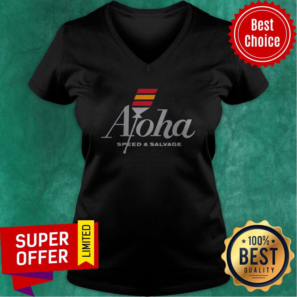 Funny Aloha Speed And Salvage Kahili Shop Logo Gray Shirt