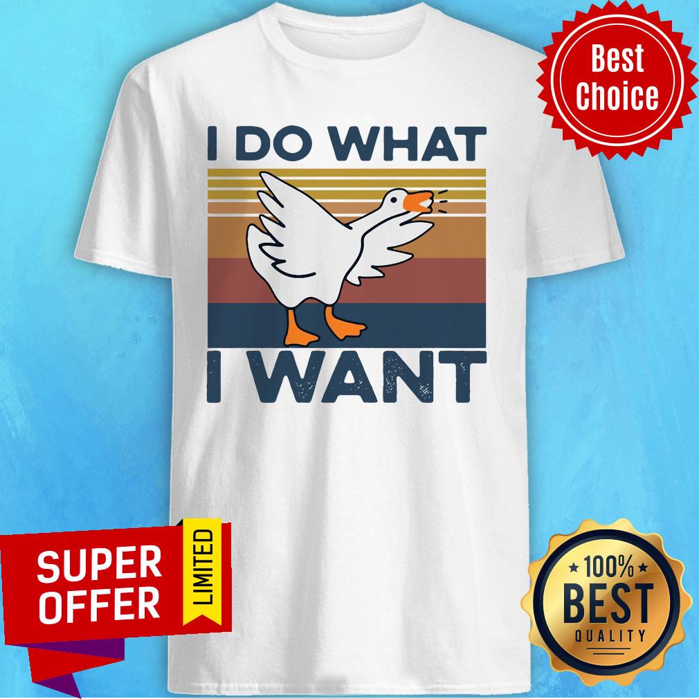 Funny Duck I Do What I Want Vintage Shirt
