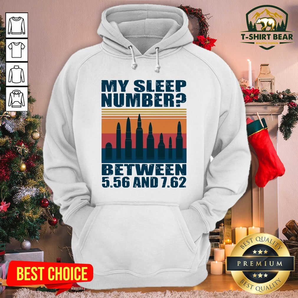 Funny My Sleep Number Between 5.56 And 7.62 Bullet Vintage Retro Shirt