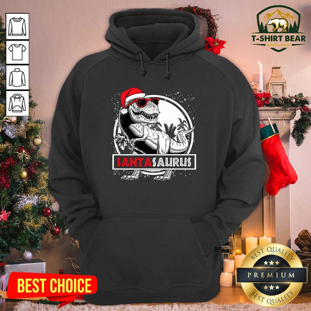 Funny Santasaurus Dinosaur Christmas Shirt