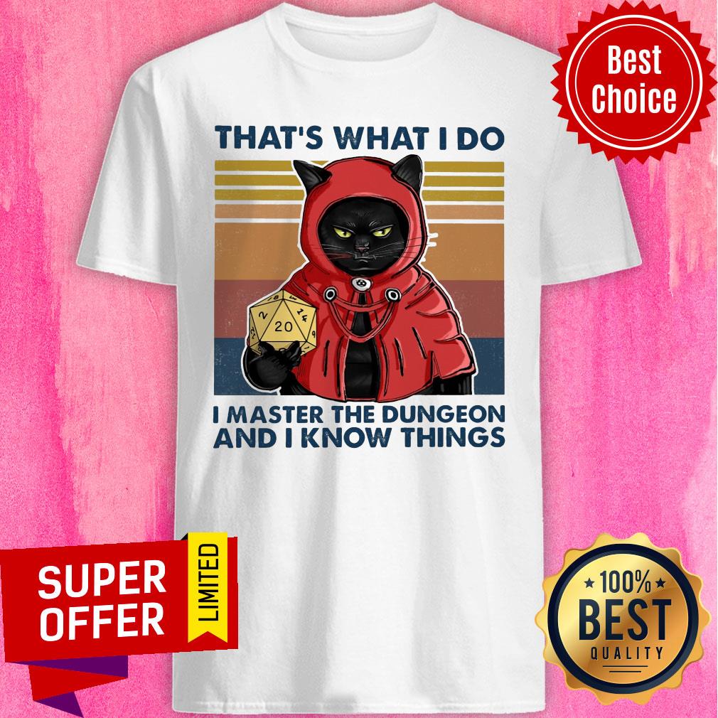 Funny That's What I Do I Master The Dungeon And I Know Things Shirt