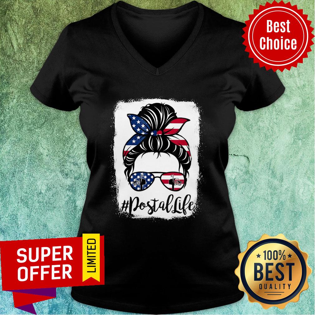 Girl American Flag Postal Life Shirt