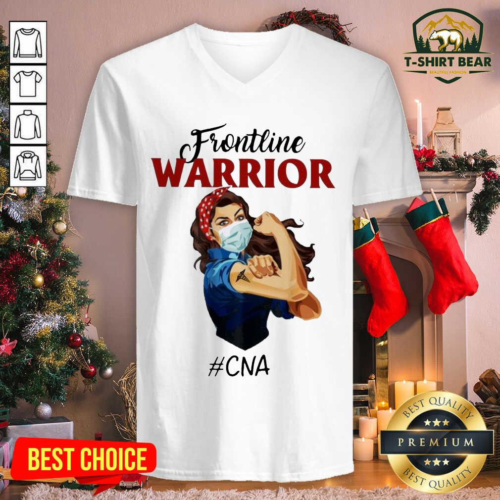 Good Frontline Warrior #CNA Strong Girl Face Mask Shirt