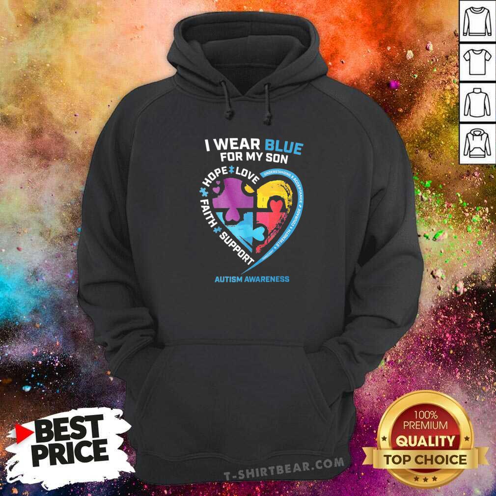 Good I Wear Blue For My Sister Gifts Brother Men Autism Awareness Shirt