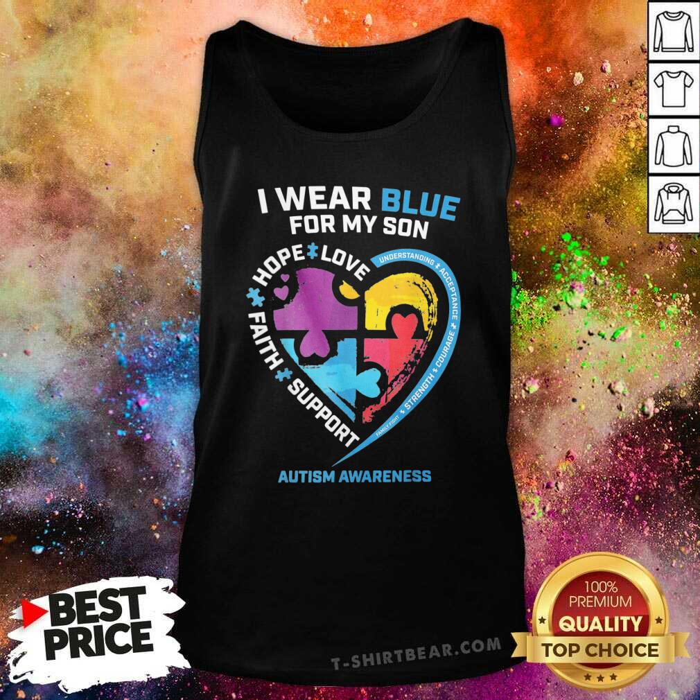 Good I Wear Blue For My Sister Gifts Brother Men Autism Awareness Shirt
