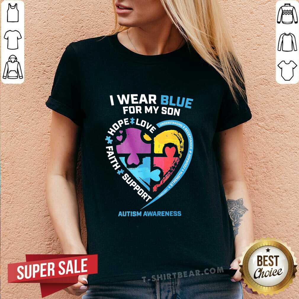 Good I Wear Blue For My Sister Gifts Brother Men Autism Awareness Shirt
