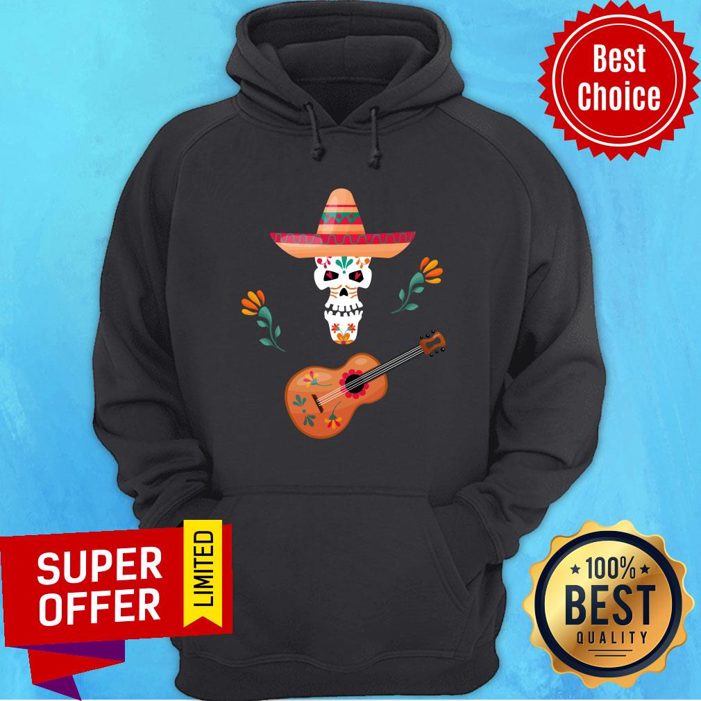 Guitar Day Of Dead Dia De Muertos Sugar Skull Shirt