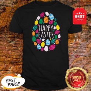 Cute Happy Easter Day Colorful Eggs Shirt