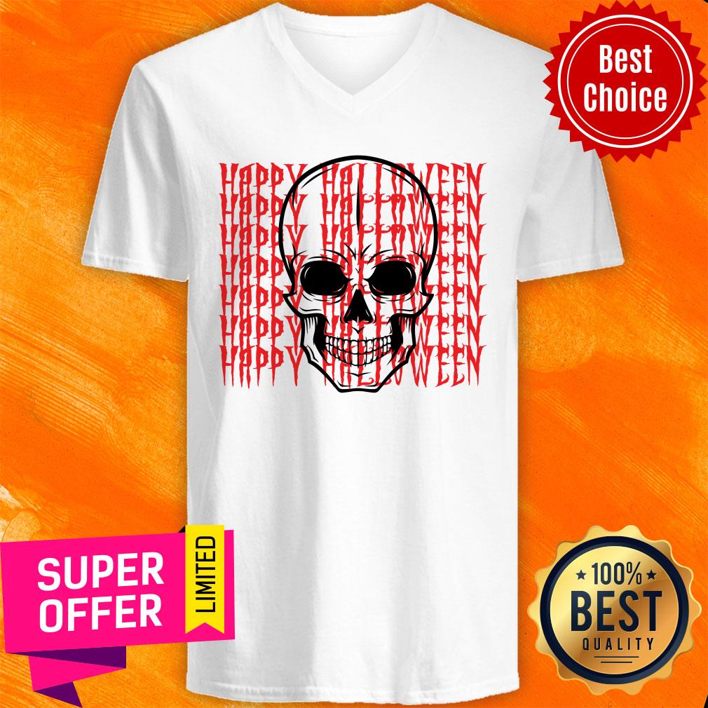 Happy Halloween Skull Funny Skeleton Shirt