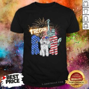 Poodle American Patriot Freedom Liberty Shirt