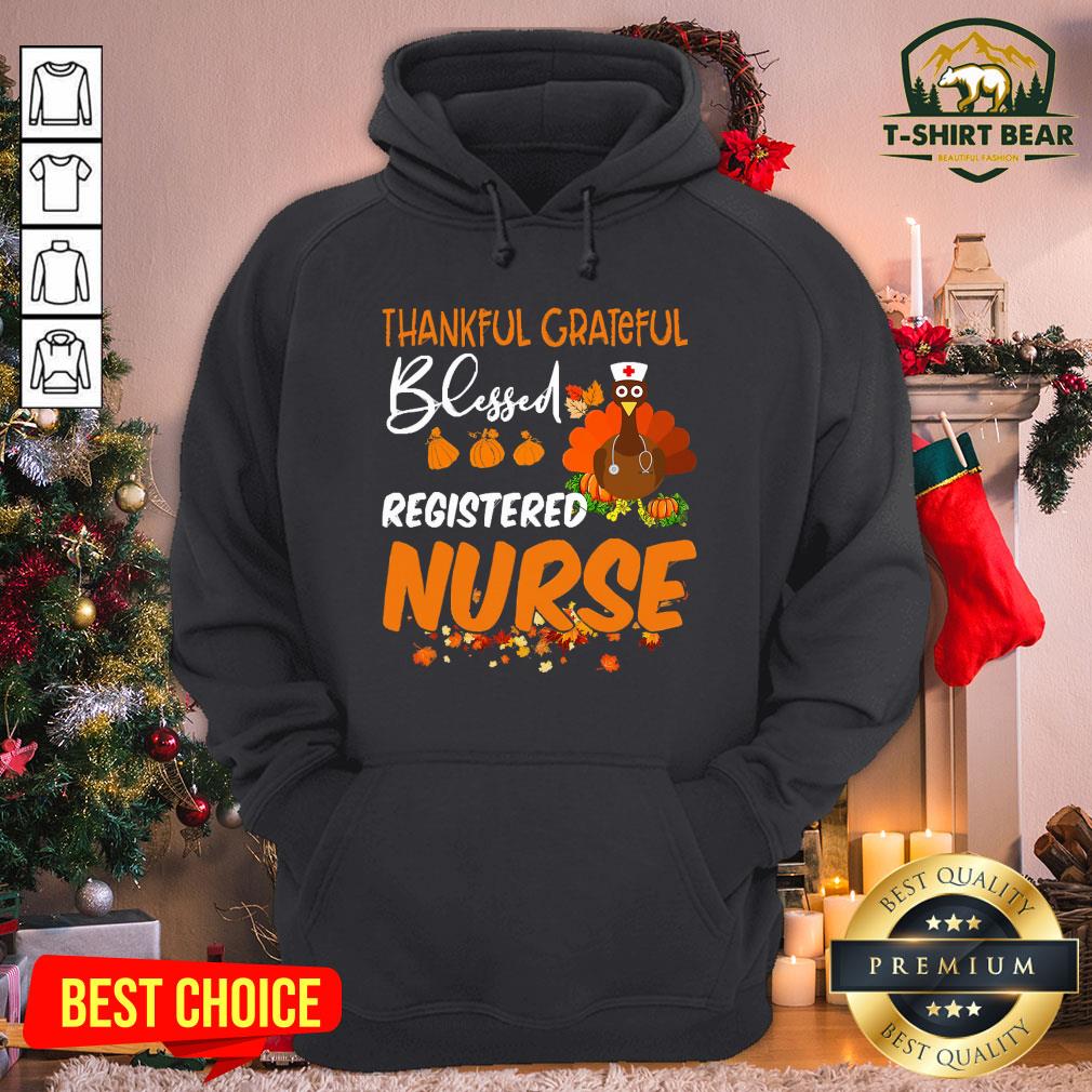 Cool Happy Thankful Grateful Blessed Registered Nurse Thanksgiving Shirt