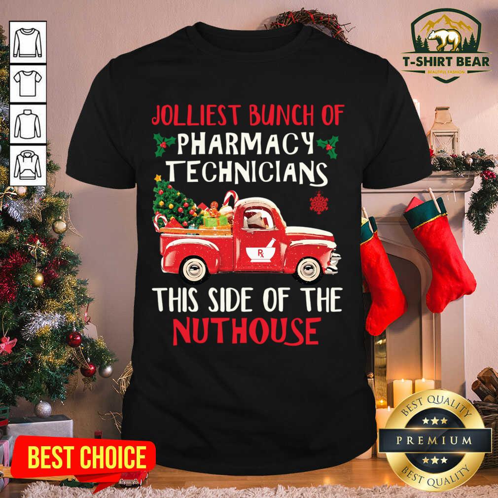 hot-jolliest-bunch-of-pharmacy-technician-this-side-of-nuthouse-car-red-xmas-shirt.jpg