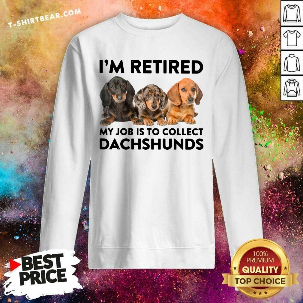 I Am Retired My Job Is To Collect Dachshunds Shirt