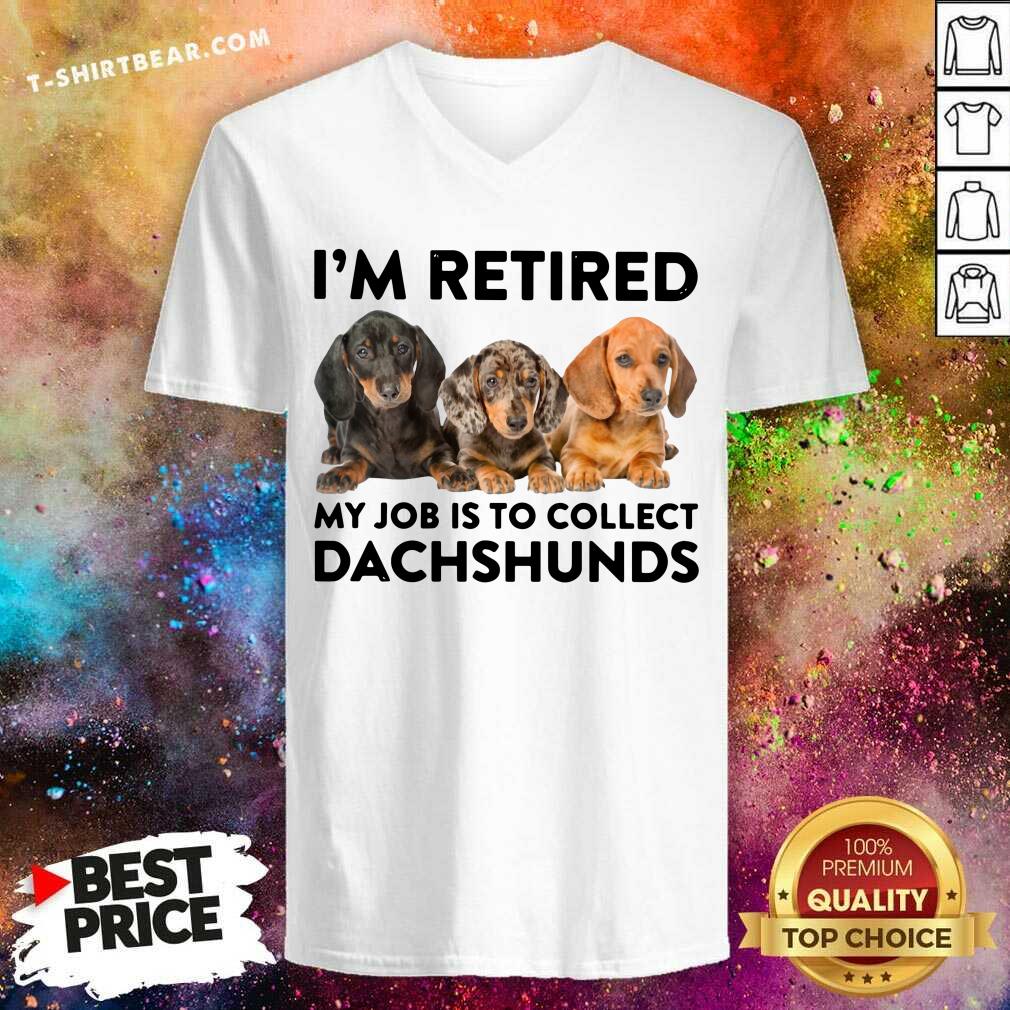 I Am Retired My Job Is To Collect Dachshunds Shirt