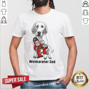 Cute Weimaraner Dad Beer Shirt