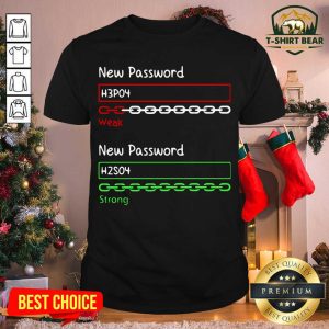 Good New Password H3PO4 Weak New Password H2SO4 Strong Shirt