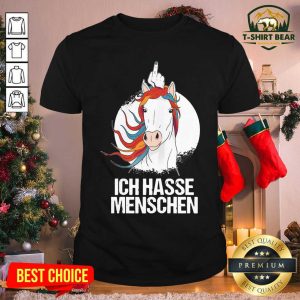 Grateful Ich Hasse Menschen Mittelfinger Cooles Horse Shirt