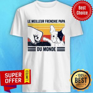 Le Meilleur Frenchie Papa Du Monde Vintage Shirt