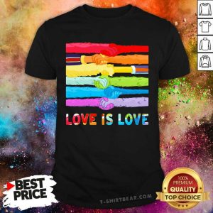 Love Is Love Color Hand Hold Shirt