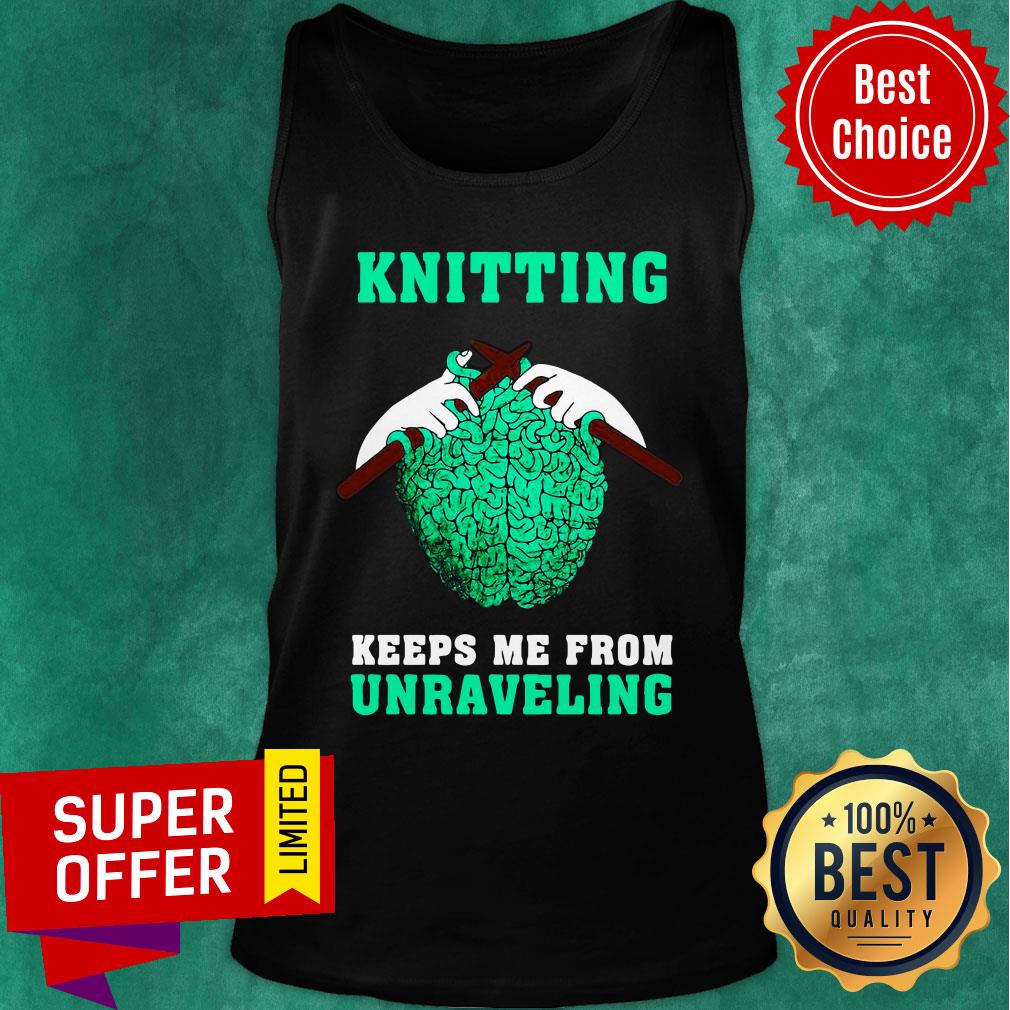 Knitting Keeps Me From Unaraveling Halloween Shirt