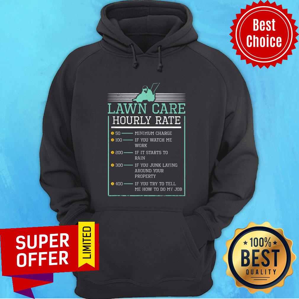 Lawn Care Hourly Rate Pricing Chart Shirt