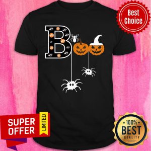 Spide Boo Hat Witch Pumpkin Shirt