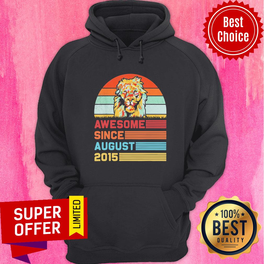 Lion Awesome Since August 2015 6th Birthday Vintage Shirt