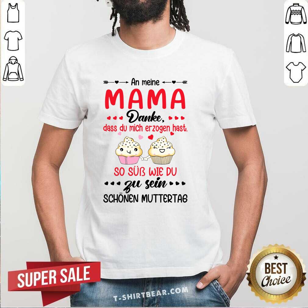 Lovely Mama Danke Zu Sein Name Heir Cupcake Shirt