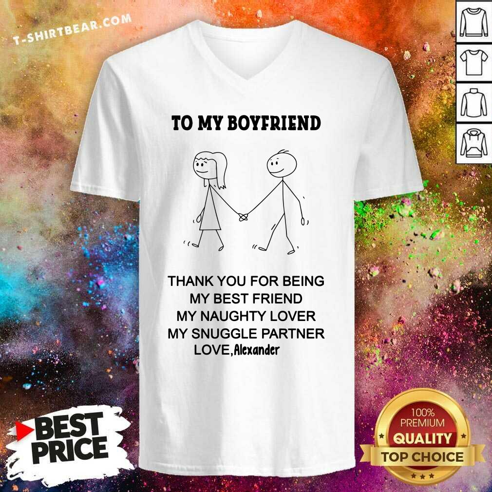 Lovely Thank You For Being My Best Friend Boyfriend Shirt