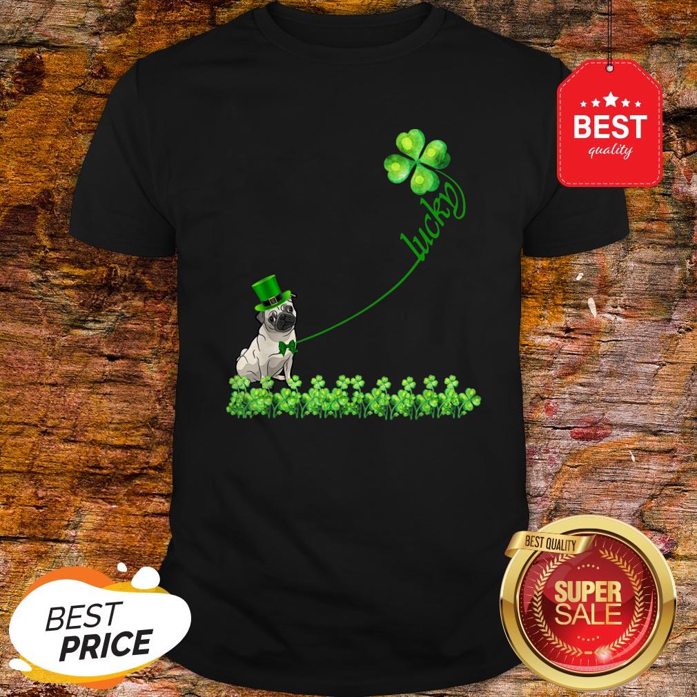 Lucky Saint Puggle Dog Shamrock St Patrick Day Shirt