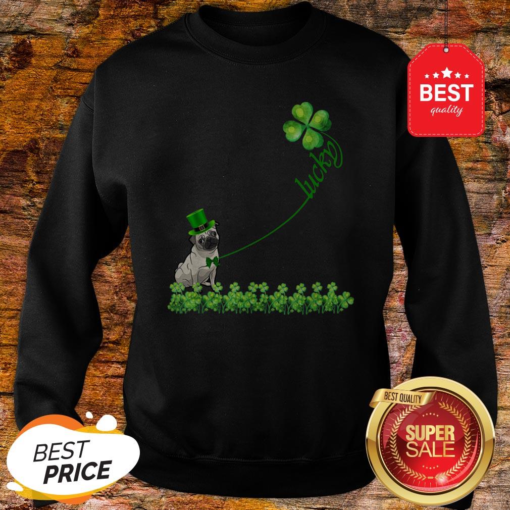 Lucky Saint Puggle Dog Shamrock St Patrick Day Shirt