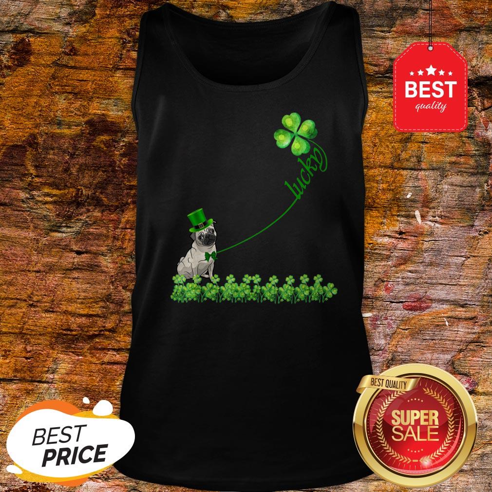 Lucky Saint Puggle Dog Shamrock St Patrick Day Shirt