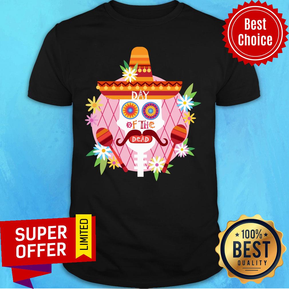 Mexican Holiday Day Of The Dead Sugar Skull Shirt