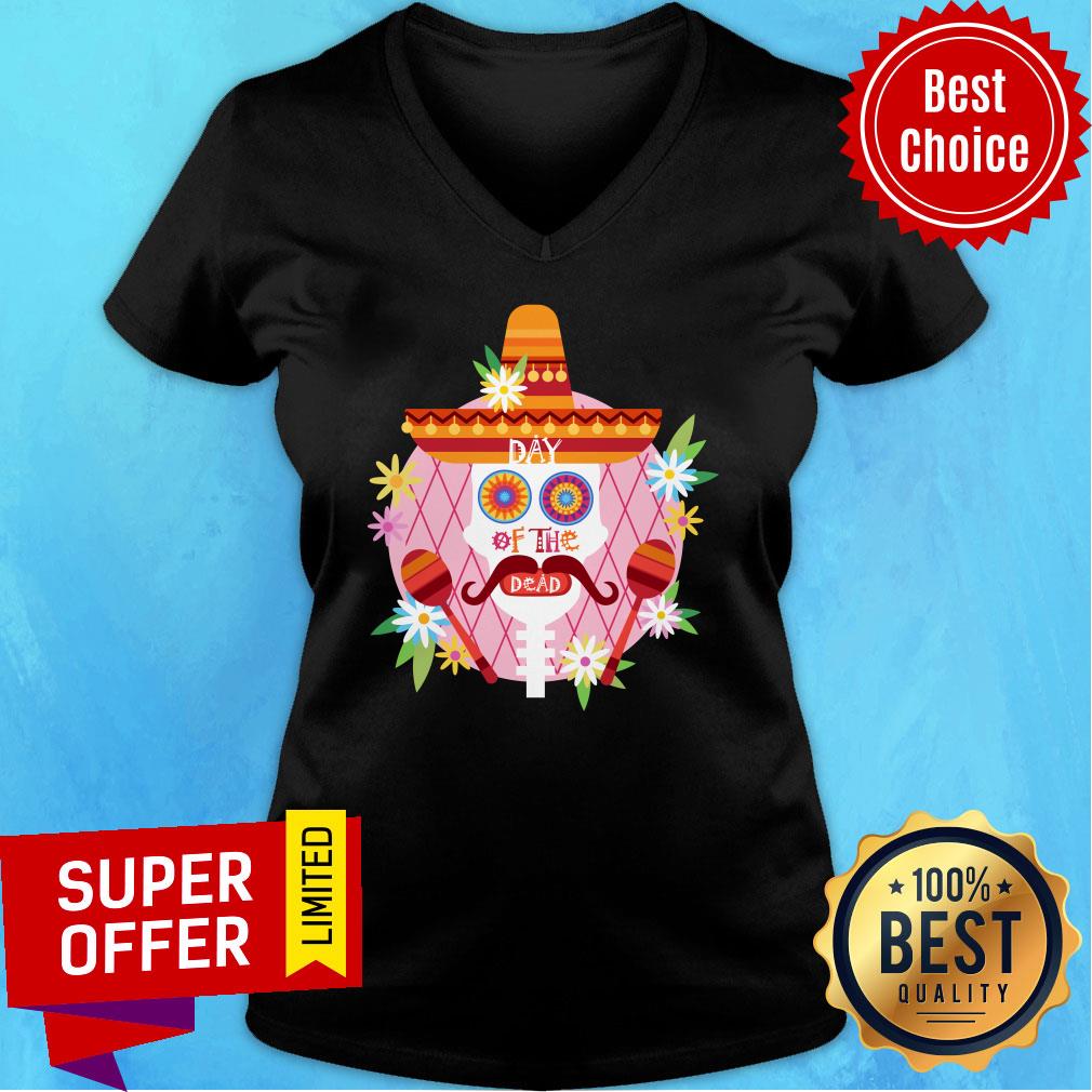 Mexican Holiday Day Of The Dead Sugar Skull Shirt