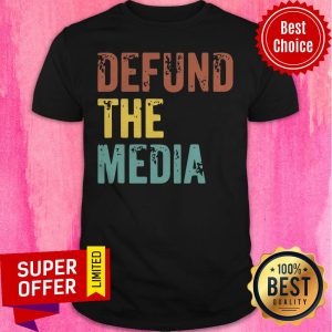 Premium Retro Vintage Defund The Media T-Shirt