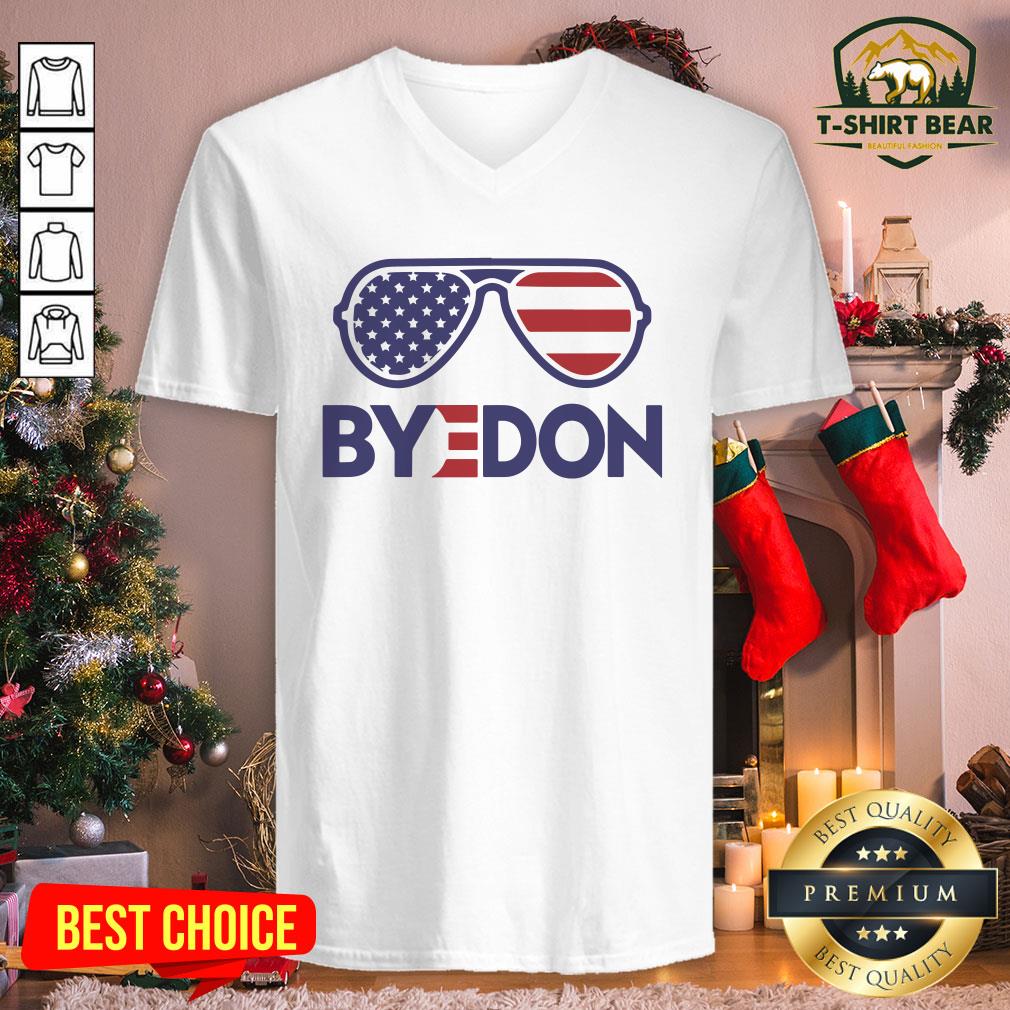 Nice Byedon Funny Joe Biden Wins 2020 Election Sunglasses American Flag Shirt