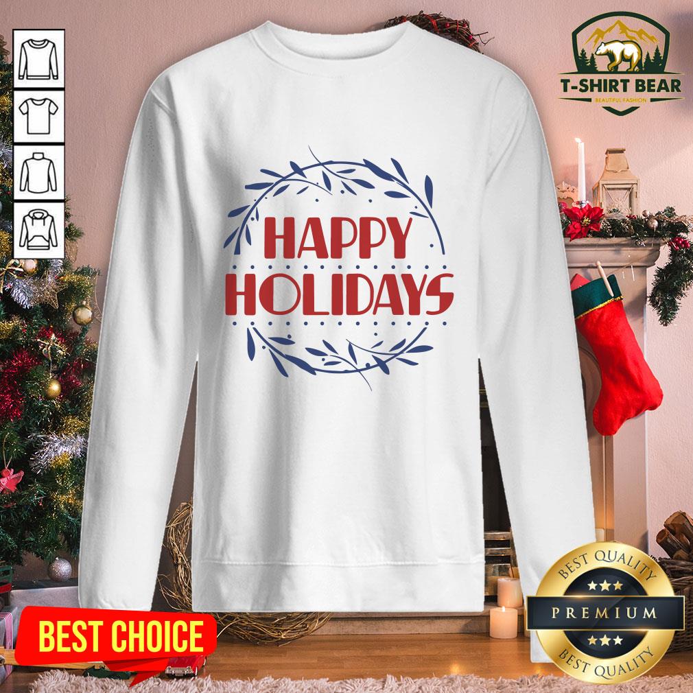 Nice Happy Holidays Merry Christmas Stars Shirt