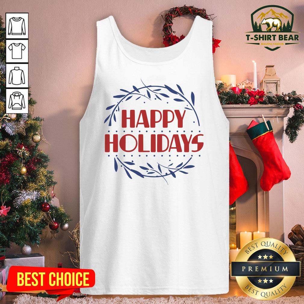 Nice Happy Holidays Merry Christmas Stars Shirt