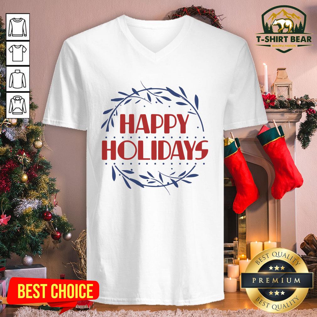 Nice Happy Holidays Merry Christmas Stars Shirt