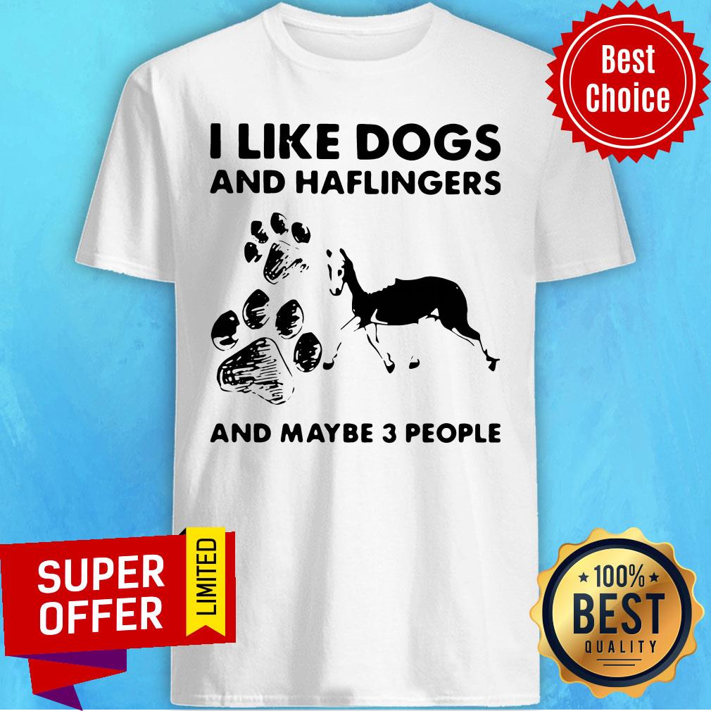 Nice I Like Dogs And Haflingers And Maybe Three People Shirt