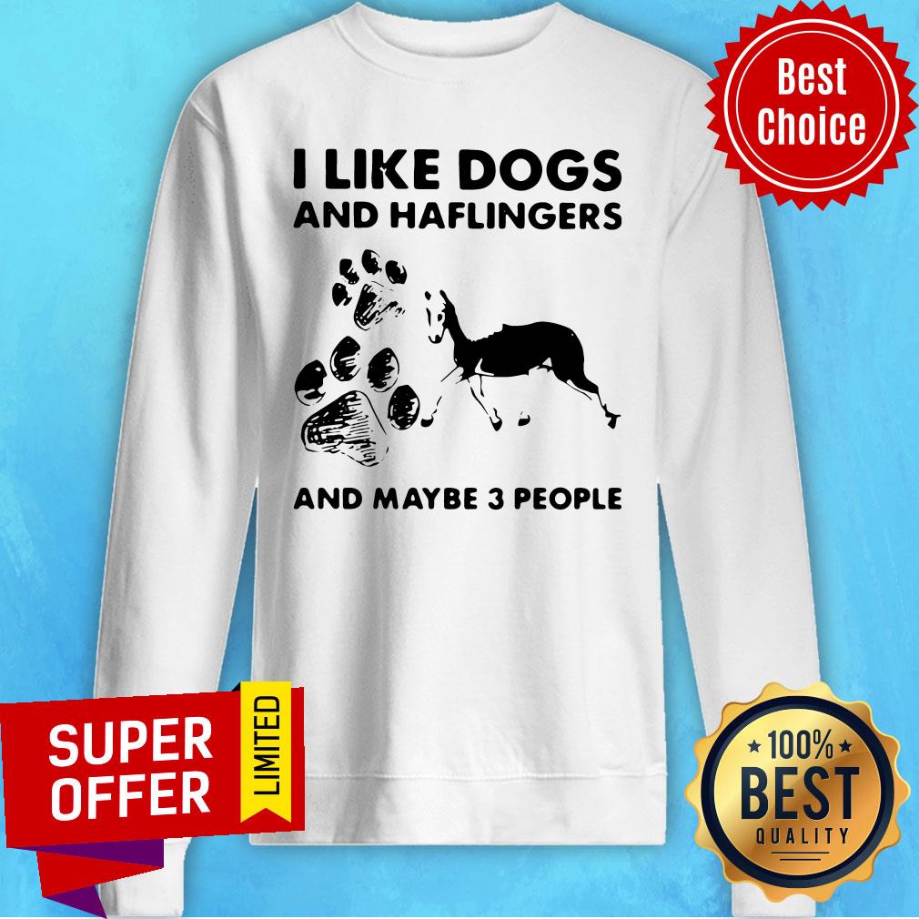 Nice I Like Dogs And Haflingers And Maybe Three People Shirt