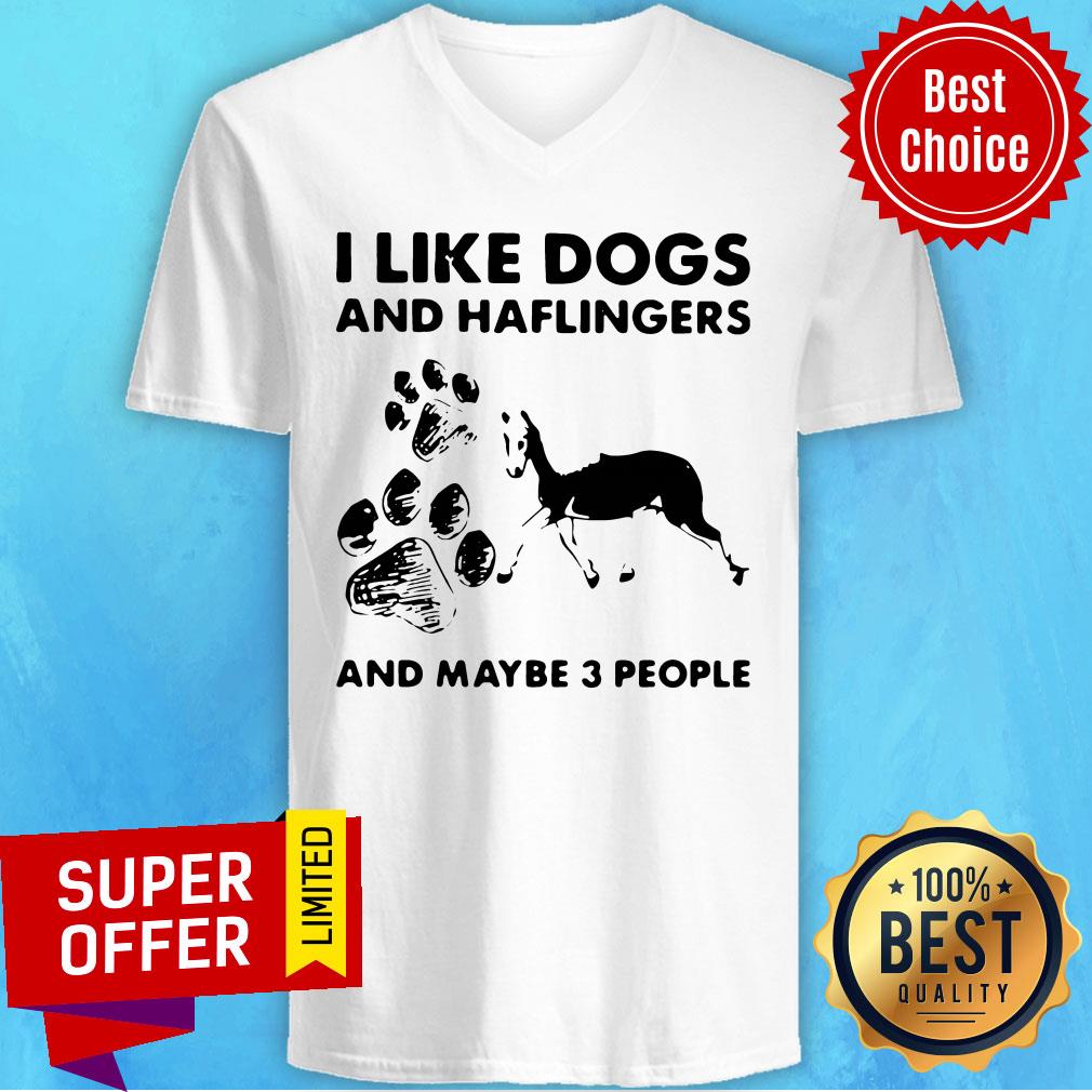 Nice I Like Dogs And Haflingers And Maybe Three People Shirt