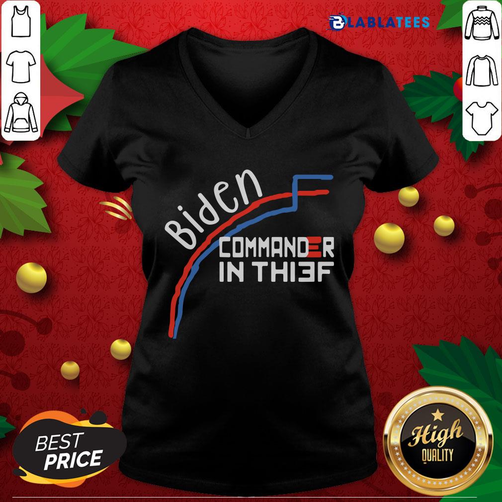 Nice Joe Biden Commander In Thief Benford’s Law Trump Shirt